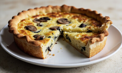 Lakeside Mushroom Quiche