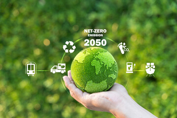 Circular economy concept for future business growth and environmental sustainability and reduce pollution