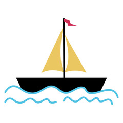 sailing boat on the sea