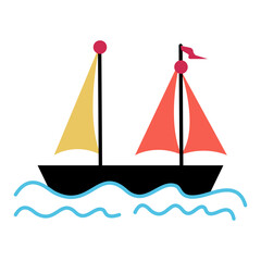 sailing ship on the sea