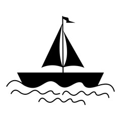 sailing ship vector illustration