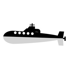 vector illustration of a submarine