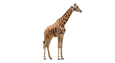 Naklejka premium giraffe on white background