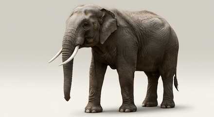 Obraz premium elephant in white background