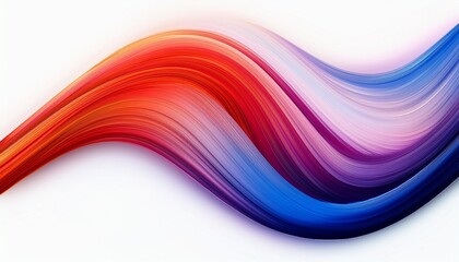 abstract mixed color white red orange blue and purple curved wave flow on white background illustration