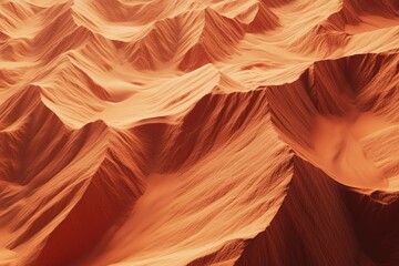 Abstract orange desert mountains landscape background