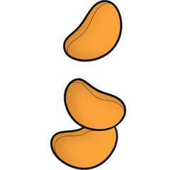 The illustration of a candy