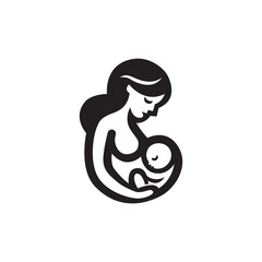 Mother hugging her baby