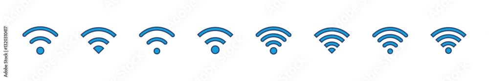 Poster wifi icon set. signal vector icon. wireless icon vector