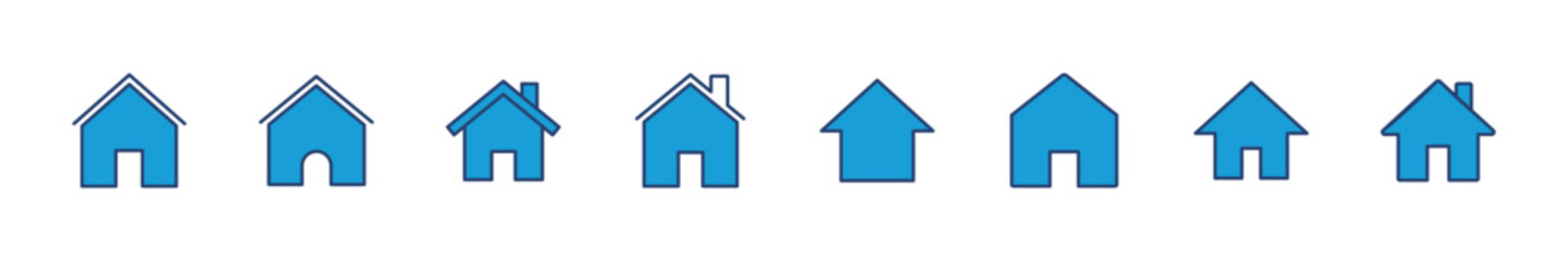 House icon set. Home icon vector