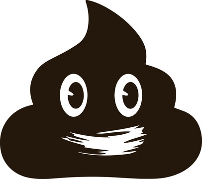 recommend clip art: Funny poop emoji with big eyes and a smile