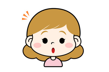 ひらめいた表情の女の子