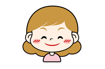 嬉しい表情の女の子