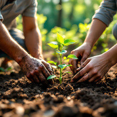 숲속에서_가족나무심기
