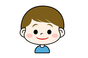 微笑む表情の男の子