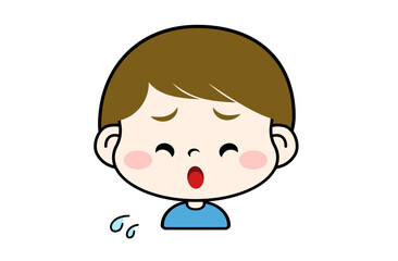 焦る表情の男の子