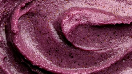 Acai puree texture abstract background.