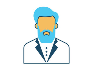 Hipster icon. Profession vector icon concept. Simple vector line icon.