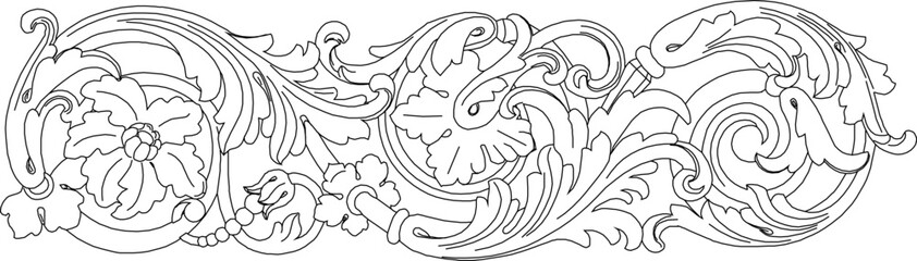 vector illustration sketch design decoration ornament floral abstract natural modern classic vintage ethnic europe