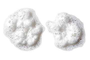 white foam bubbles texture on white background