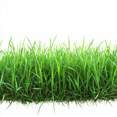 Fototapeta premium green grass isolated on white background