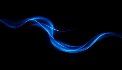 Blue Light Waves White Background Abstract Effect