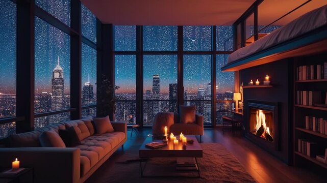 Sophisticated Urban Escape: A Dreamy Bedroom with Views