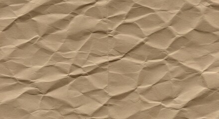 シワの深い茶色紙、自然光で撮影、ざらっとした質感