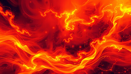 Abstract Fire and Energy Waves Background