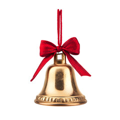 Gold Christmas Bell Ornament