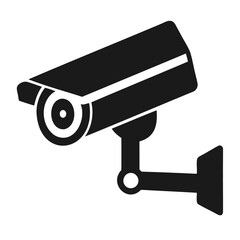 Isolated white security camera object, a 3D vector icon of video surveillance equipment for private protection
