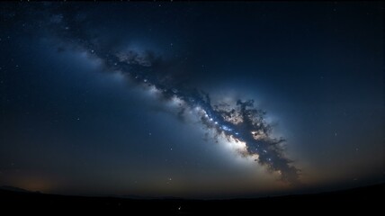 Fototapeta premium A photograph of stars in night sky.