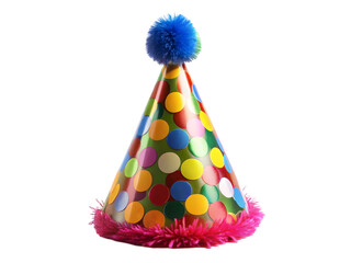 party hats isolated on white