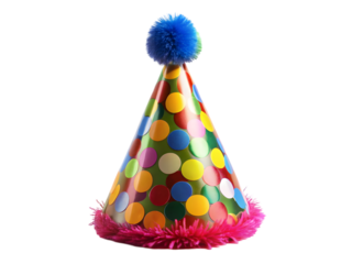 party hats isolated on white