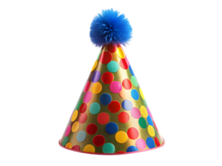 party hat and balloons