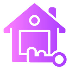 Obraz premium home Gradient icon