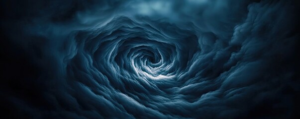 Obraz premium Dark sky concept. A dark swirling vortex of clouds that evokes mystery and intrigue in nature.