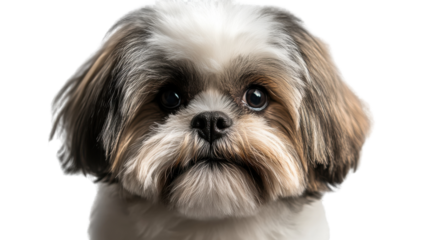 close up of a shih tzu puppy