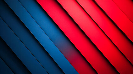 Obraz premium Abstract material blue and red gradient background banner with lines