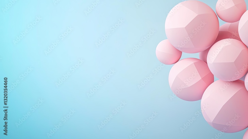 Poster geometric pattern design abstract background concept. a vibrant abstract design featuring soft pink 