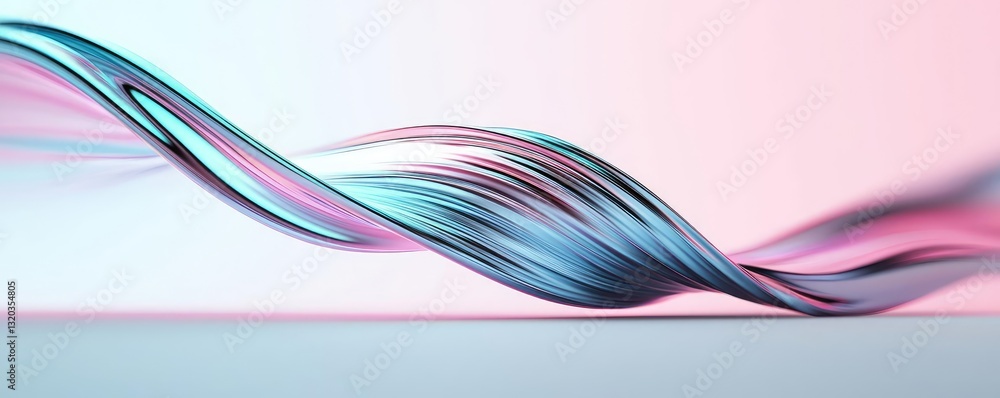 Poster 3d abstract art background idea. abstract wave design with vibrant colors and smooth curves for crea