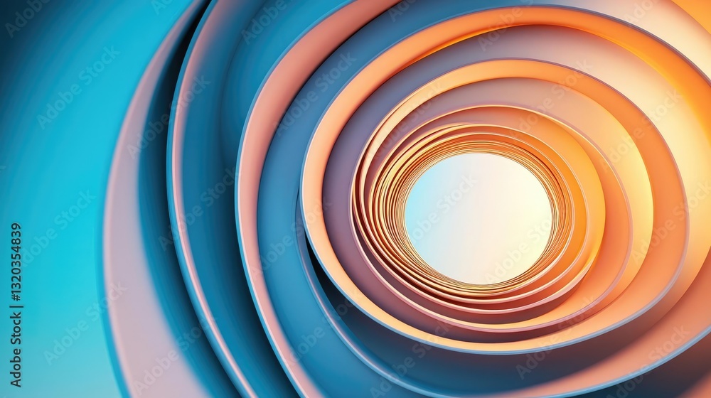 Poster geometric shapes illustration abstract background concept. abstract circular pattern with vibrant co