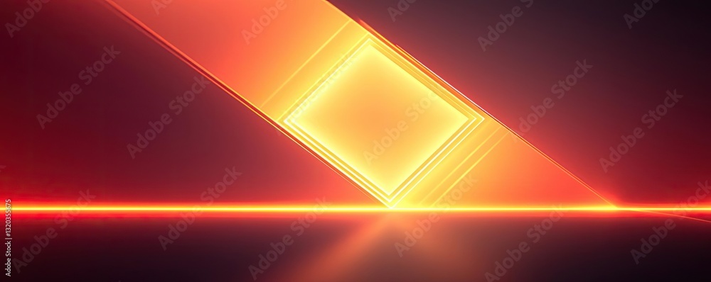 Aufkleber geometric shapes illustration abstract background concept. a vibrant abstract composition featuring 