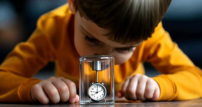 Child Using Visual Timer for Transitions