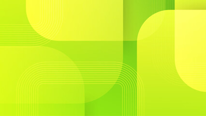 trendy green gradient abstract background with overlapping shapes vector illustration, perfect for banner, digital poster, or business presentation