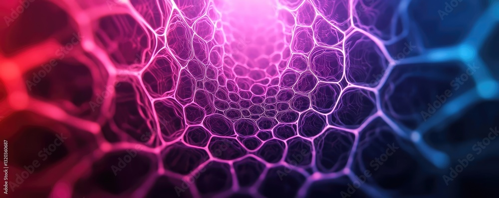 Poster 3d abstract art background idea. abstract digital pattern with vibrant colors reflecting modern tech