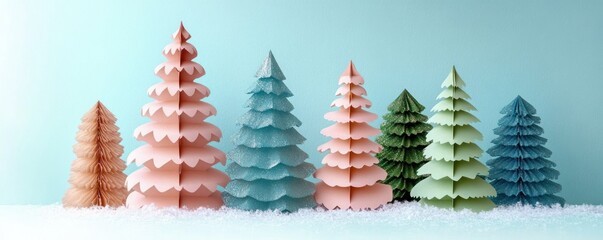 Handcrafted Paper Christmas Tree Easy DIY Craft for Kids Fun Holiday Decoration Imaginative Winter Celebration