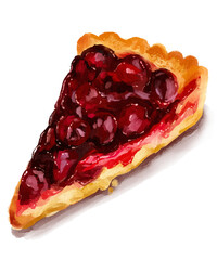 チェリータルトの手描きイラスト