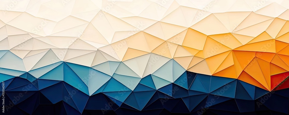 Aufkleber geometric shapes illustration abstract background concept. abstract geometric shapes in vibrant colo