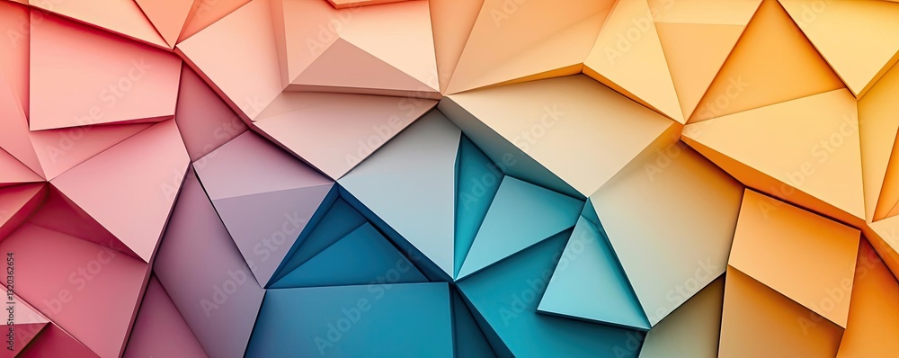 Poster geometric shapes illustration abstract background concept. colorful geometric background with abstra
